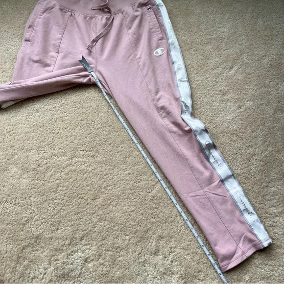 Champion Women’s Pink w/ White Stripe Athletic Pants - Size M - GUC - Picture 8 of 8
